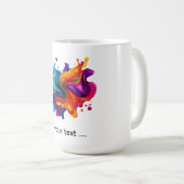 Mug explosion de taches de peinture (Devant droit)