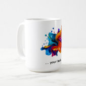 Mug explosion de taches de peinture (Devant gauche)