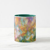 Mug Explosion florale cosmique abstraite dans des coul (Centre)