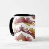 Mug Explosion florale - Fleur Abstraite éclatante (Devant gauche)
