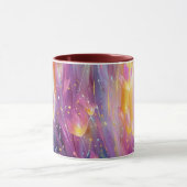 Mug Explosion florale lumineuse abstraite (Centre)