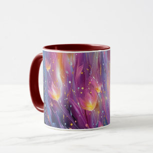 Mug Explosion florale lumineuse abstraite