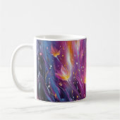 Mug Explosion florale lumineuse abstraite (Gauche)