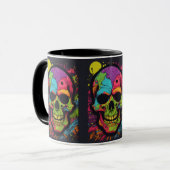 Mug Explosion psychédélique du crâne (Devant gauche)