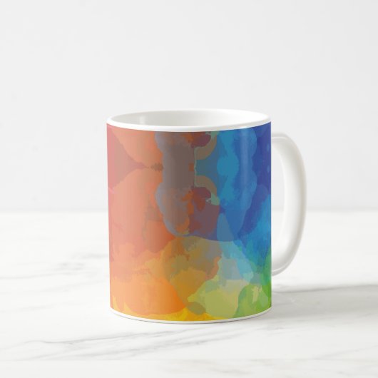 Mug Explosions de couleurs vives (Devant droit)