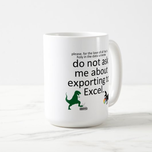 Mug Exportation vers une feuille de calcul avec des di (Devant droit)