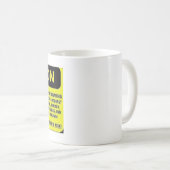 Mug Exposition de précaution à battre du tambour de la (Devant droit)