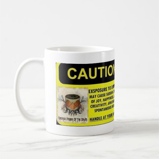 Mug Exposition de précaution à battre du tambour de la (Gauche)