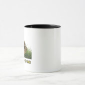 Mug Express Fuzzy® moderne Drapeau doré Noir blanc (Centre)