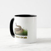 Mug Express Fuzzy® moderne Drapeau doré Noir blanc (Devant gauche)