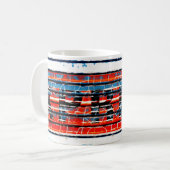 Mug "Express" - Peinture à Peeling rustique (Devant gauche)