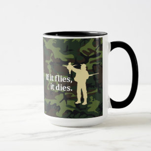 Mug Expression de chasse d'oiseau : Si elle vole elle