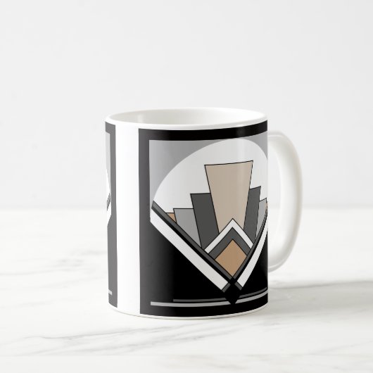 Mug Expression de fan d'art déco (Devant droit)