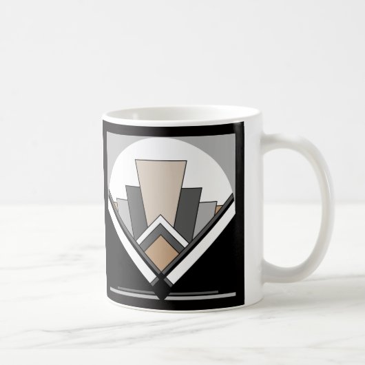 Mug Expression de fan d'art déco (Droite)