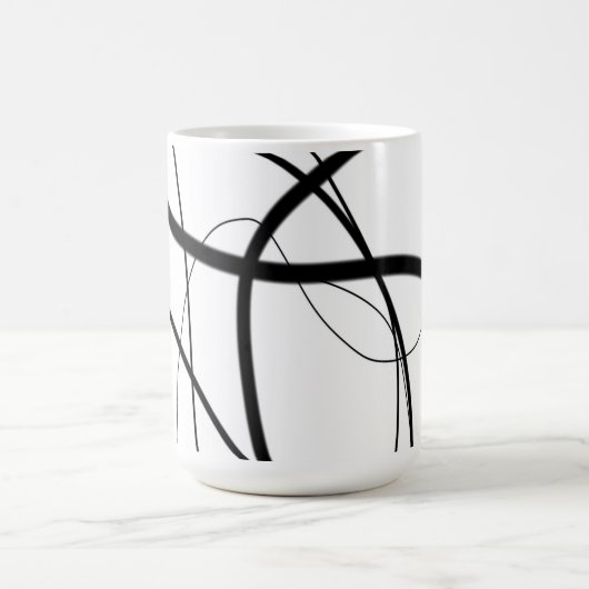 Mug Expression en noir et blanc (Centre)