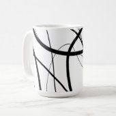 Mug Expression en noir et blanc (Devant gauche)