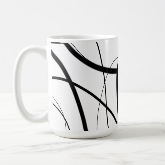Mug Expression en noir et blanc (Gauche)