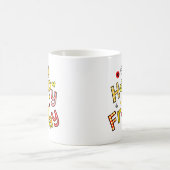 Mug Expression heureuse mignonne des textes de (Centre)