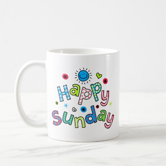 Mug Expression heureuse mignonne des textes de (Gauche)