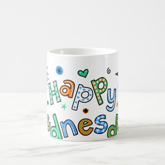 Mug Expression heureuse mignonne des textes de (Centre)