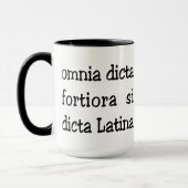 Mug Expression latine drôle, slogan (Gauche)