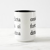 Mug Expression latine drôle, slogan (Centre)