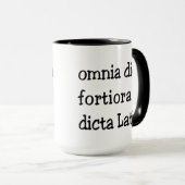 Mug Expression latine drôle, slogan (Devant droit)