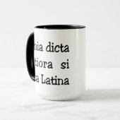Mug Expression latine drôle, slogan (Devant gauche)