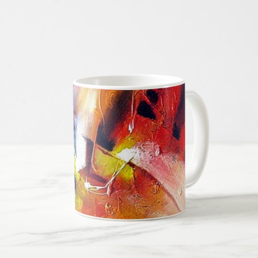 Mug Expressionnisme Abstrait moderne Modèle de peintur (Devant droit)