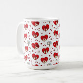 Mug Expressions profondes : Motif de la Saint Valentin (Devant gauche)