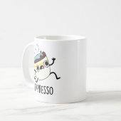 Mug Expresso Drôle Coureur De Coffee Pun (Devant gauche)