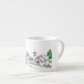 Mug Expresso Ferme de Noël (Devant droit)