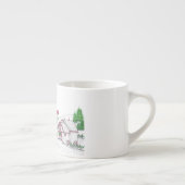 Mug Expresso Ferme de Noël (Droite)
