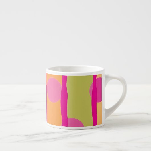 Mug Expresso Rose Chaud et Joyeux (Droite)