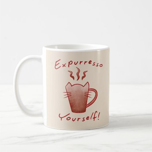 Mug Exprimez-vous Cats et café (Gauche)