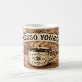 Mug Exprimez-vous - Drôle de jeu de mots sur le café v (Centre)