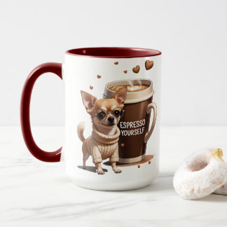 Mug Exprimez-vous – Édition Chihuahua Café