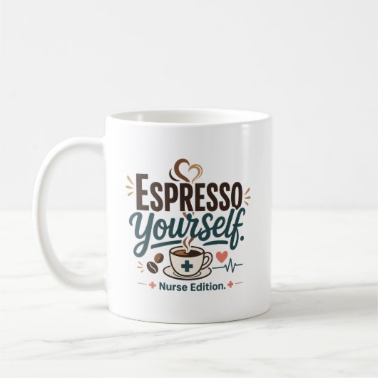Mug Exprimez-vous Merci Infirmière (Gauche)