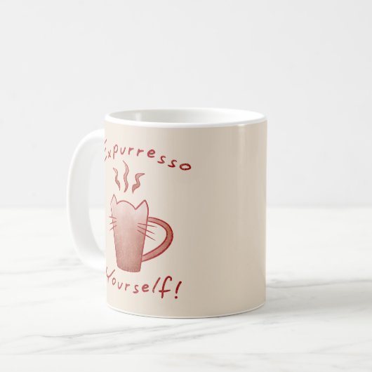 Mug Expurresso Yourself Cats And Coffee (Devant gauche)