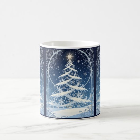 Mug Exquisite Ornate Christmas Yule Tree (Centre)