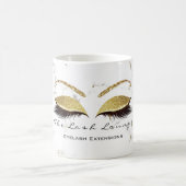 Mug Extension de cils Studio Nom maquillage Marble Gol (Centre)