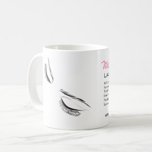 Mug Extension de la barre des cils longs (Devant gauche)