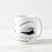 Mug Extension Lashes Confetti Studio Blanc Silver Grey (Devant droit)