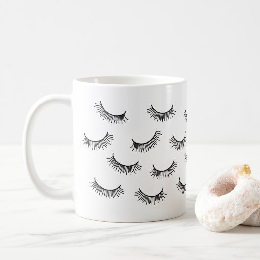 Mug Extensions Eyelash Coupable Lésions Maquillage (Avec donut)