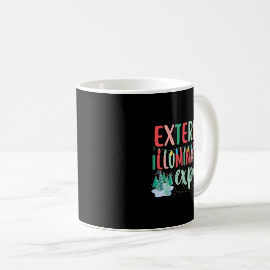 Mug Exterior Illumination Expert Funny Christmas Light (Devant droit)