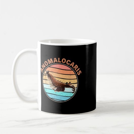 Mug Extinct Arthropod Retro Design Fishing Anomalocari (Gauche)