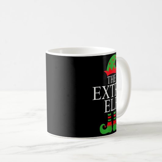 Mug Extra Elf Family Matching Christmas Group Pajama M (Devant droit)
