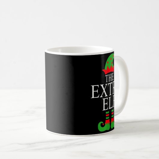 Mug Extra Elf Family Matching Christmas Group Pajama M (Devant droit)