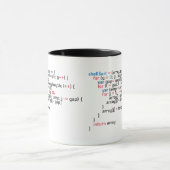 Mug Extrait du code de programmation de l'ordinateur d (Centre)