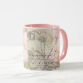 Mug Extraordinaire Grace vintage rose (Devant droit)
